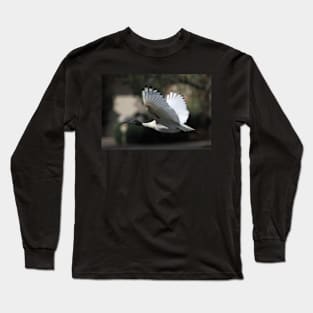 Australian White Ibis Flying, South Australia Long Sleeve T-Shirt